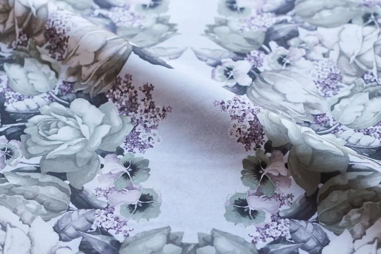 Flower gate skin pink / sand gray】Sleeve design