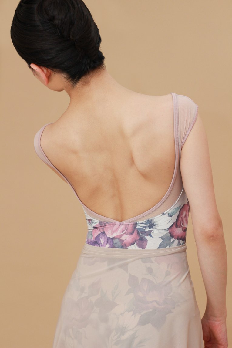 【Antique rose】No sleeve design - Balletwear brand unoa