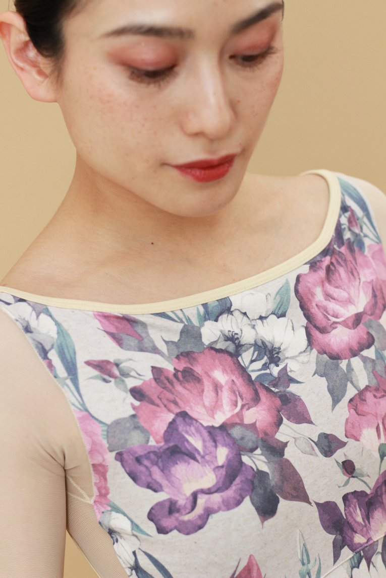 Antique rose】Sleeve design - Balletwear brand unoa