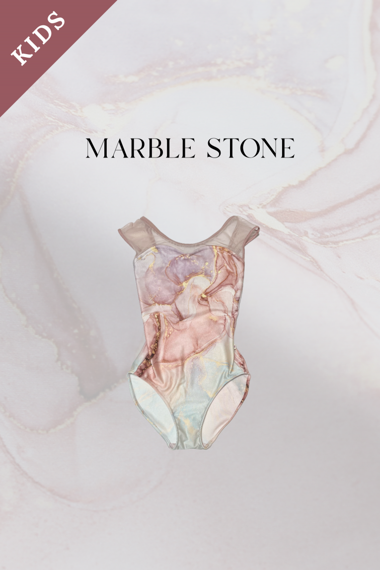 KIDS【Marble stone】No sleeve design - Balletwear brand unoa