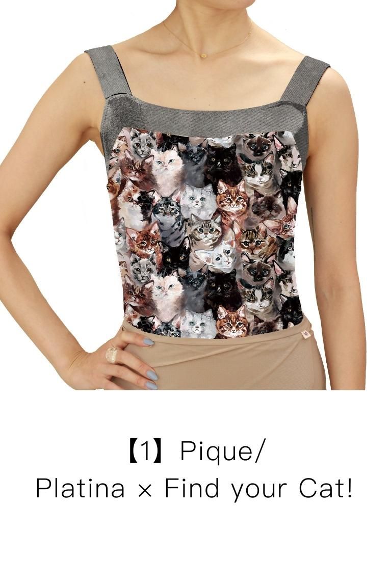 Find your Cat!-Colored Cats-】 Pique design - Balletwear Find your Cat!-Colored Cats-】 Pique design - Balletwear