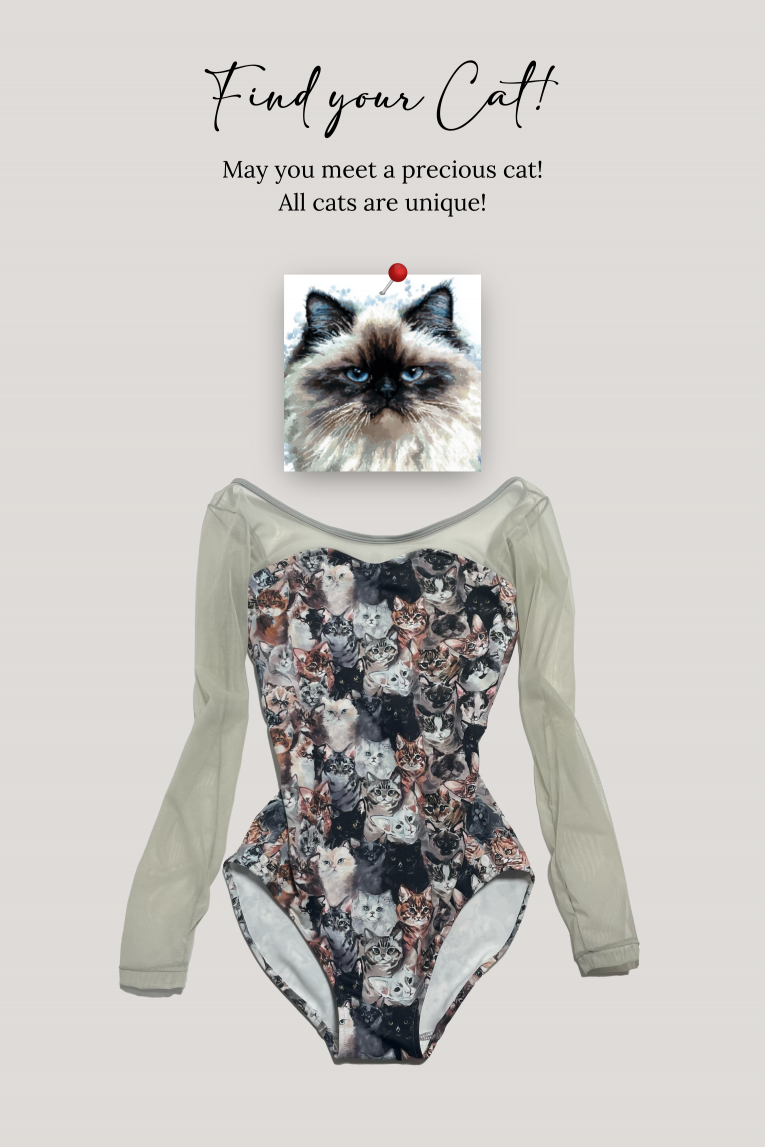 Find your Cat!-Colored Cats-】 Sleeve & No sleeve design Find your Cat!-Colored Cats-】 Sleeve & No sleeve design