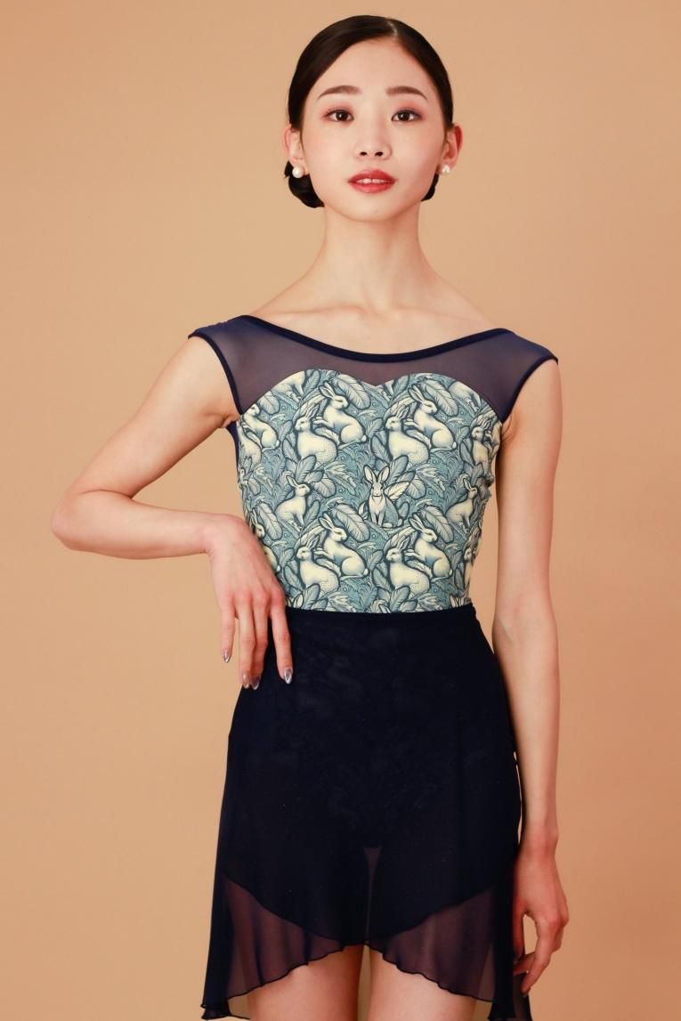 Lapin blanc unoa】No sleeve design - Balletwear brand unoa Lapin blanc unoa】No sleeve design - Balletwear brand unoa