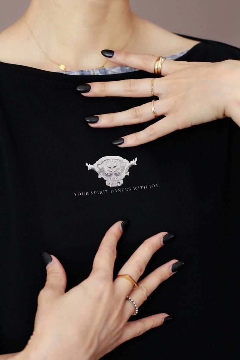 新品 完売unoa Black 黒 Tシャツ ウノア バレエ □【Tee shirt】Palais unoa Black - Balletwear brand unoa