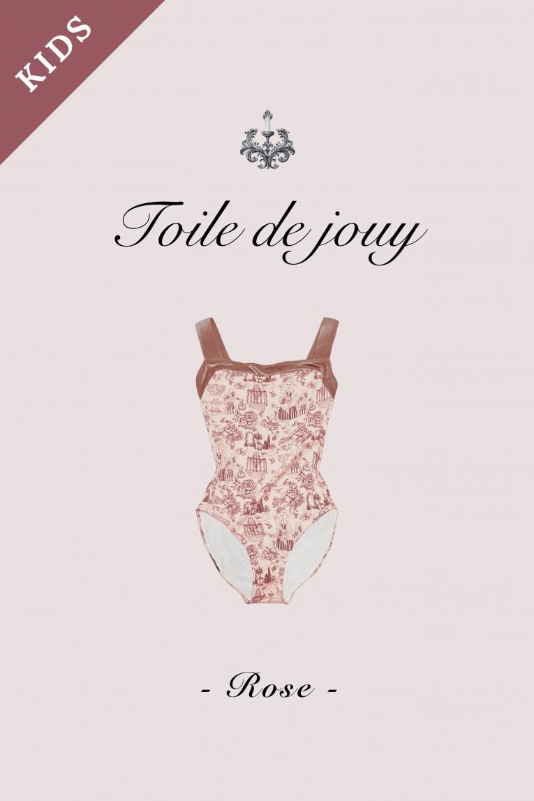 Toile de Jouy Noir】Sleeve design - Balletwear brand unoa