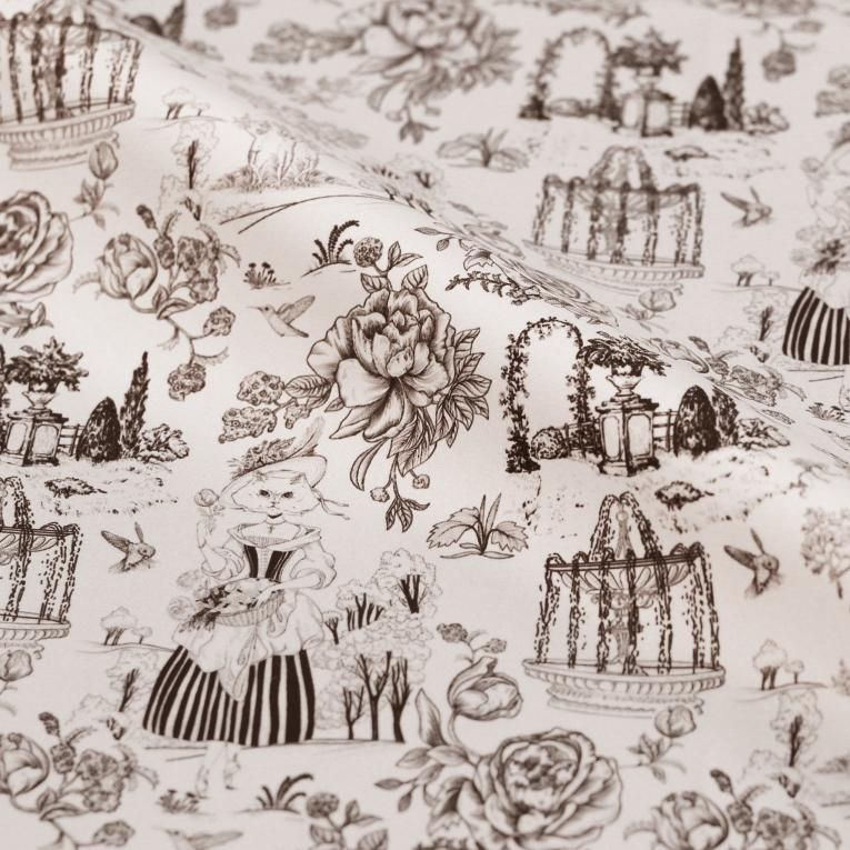 Toile de Jouy Noir】Sleeve & No sleeve design - Balletwear