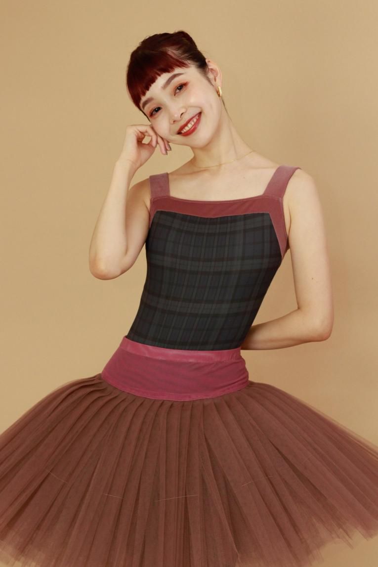 High check -Midnight blue-】 Pique design - Balletwear brand High check -Midnight blue-】 Pique design - Balletwear brand