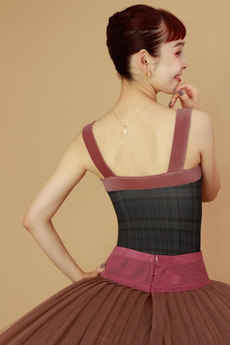 High check -Midnight blue-】 Pique design - Balletwear brand High check -Midnight blue-】 Pique design - Balletwear brand