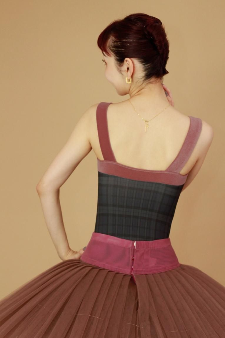 High check -Midnight blue-】 Pique design - Balletwear brand High check -Midnight blue-】 Pique design - Balletwear brand