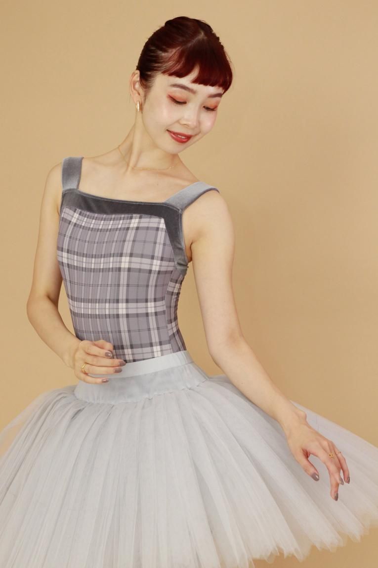 High check -Smokey box-】 Pique design - Balletwear brand unoa High check -Smokey box-】 Pique design - Balletwear brand unoa