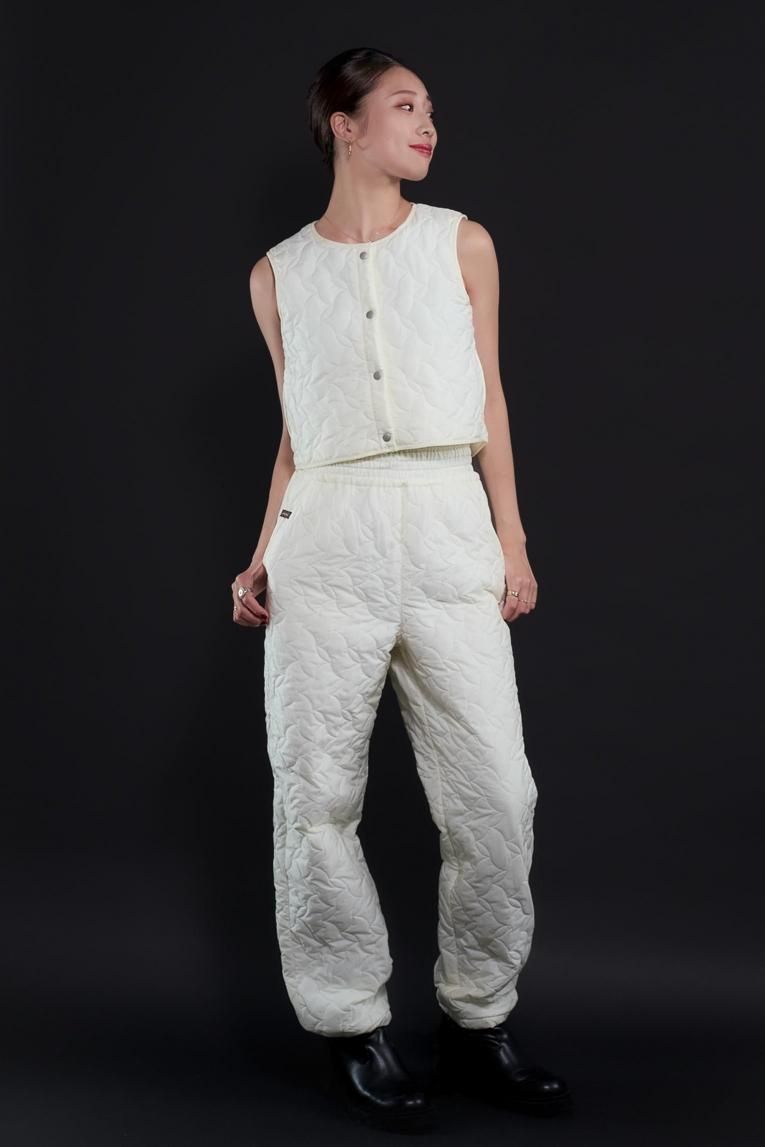 unoa ウノア Quilted pants □【Quilted Pants】 Snow - Balletwear brand unoa