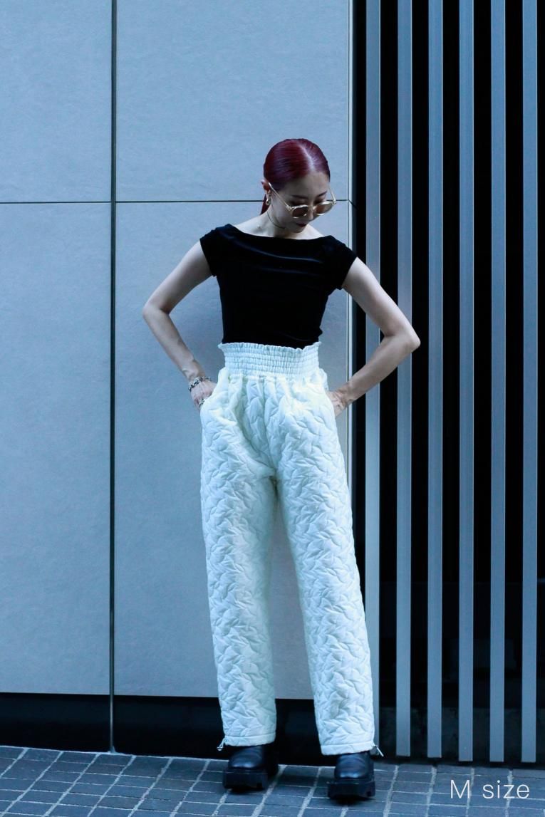 unoa ウノア Quilted pants □【Quilted Pants】 Snow - Balletwear brand unoa