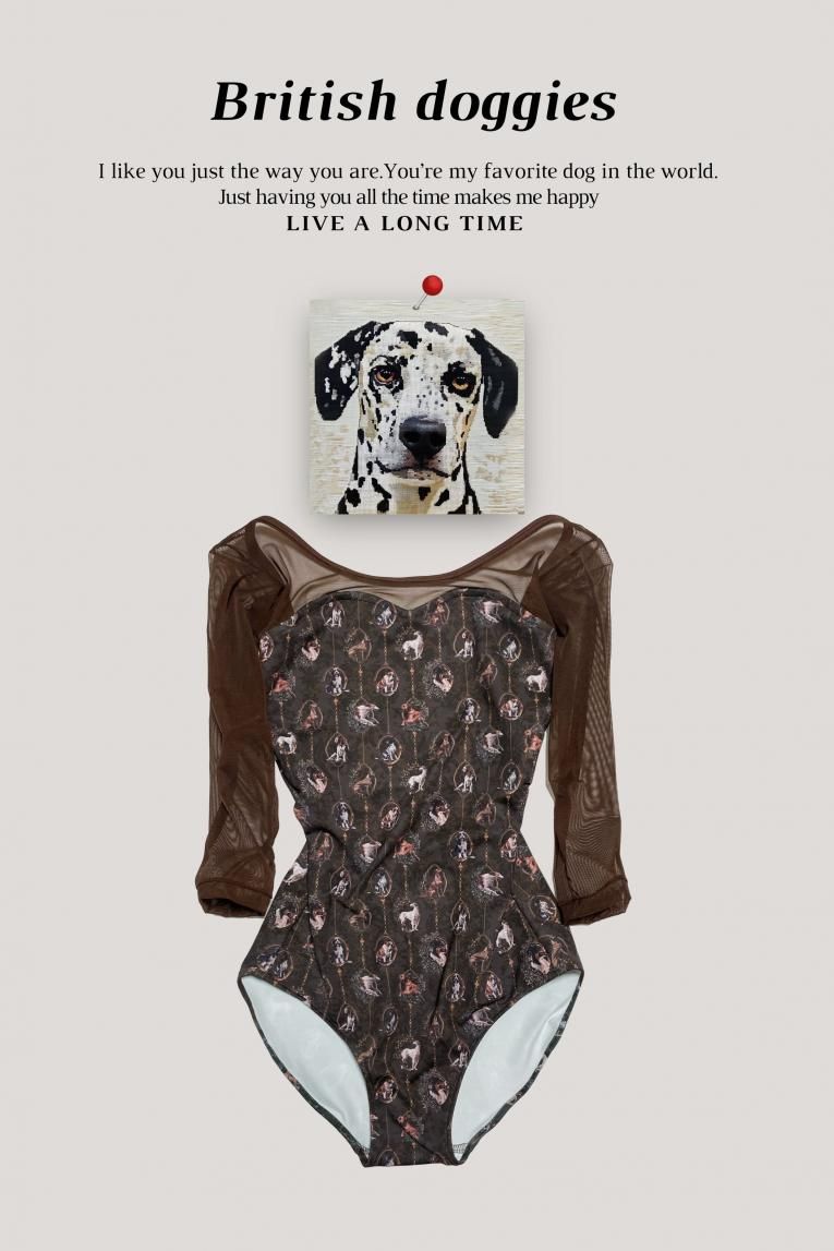 British doggies】Sleeve design - Balletwear brand unoa British doggies】Sleeve design - Balletwear brand unoa