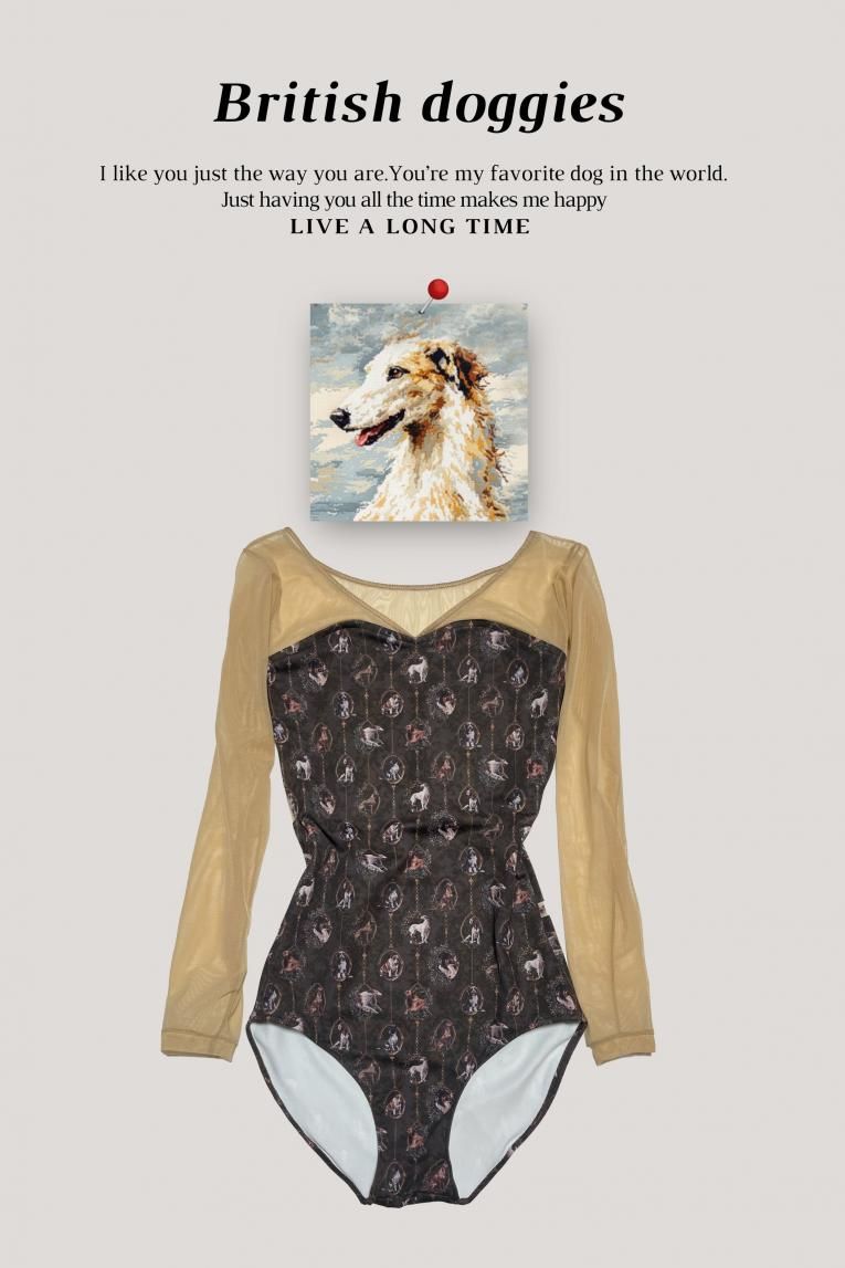 British doggies】Sleeve design - Balletwear brand unoa British doggies】Sleeve design - Balletwear brand unoa