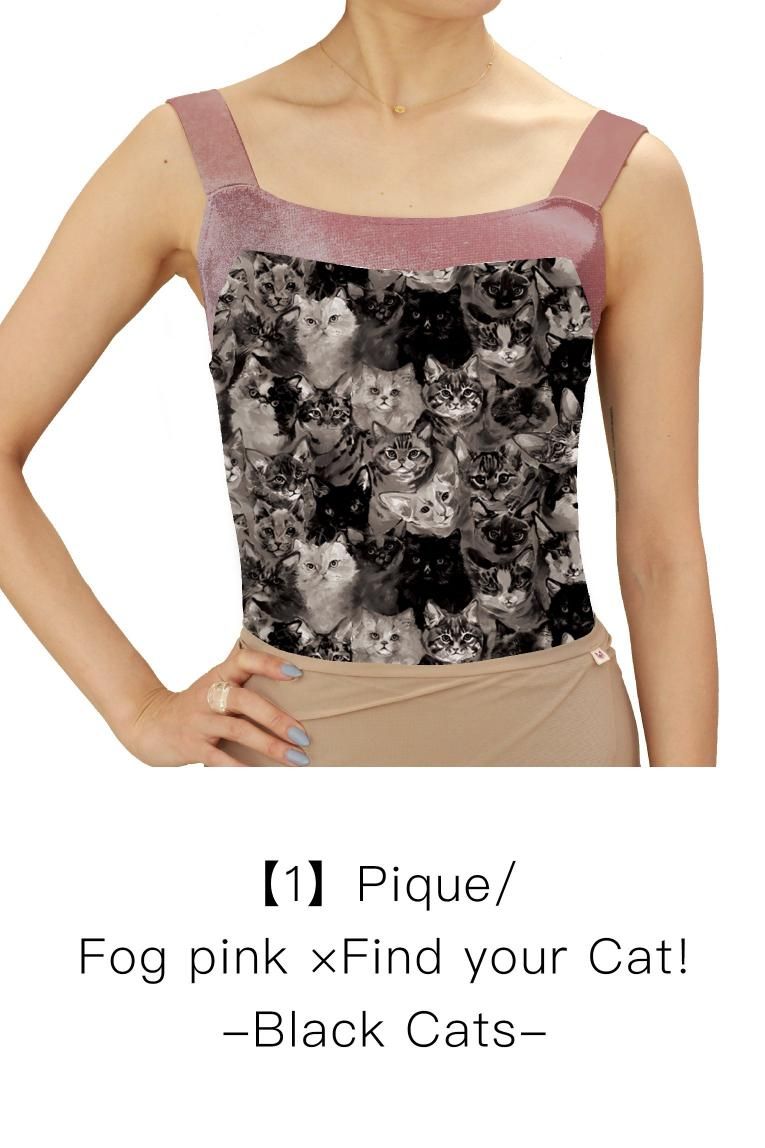 Find your Cat!-Black Cats-】 Pique design - Balletwear brand