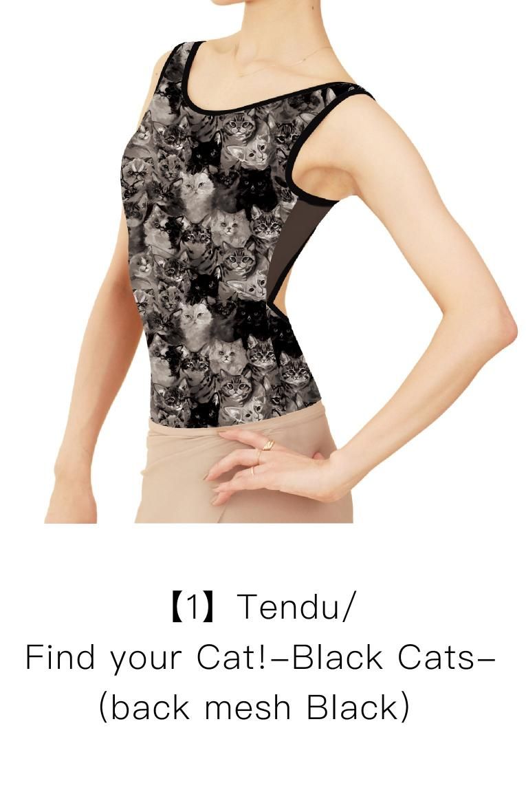 unoaトップス　バレエ Toile de Jouy Noir】Sleeve design - Balletwear brand unoa