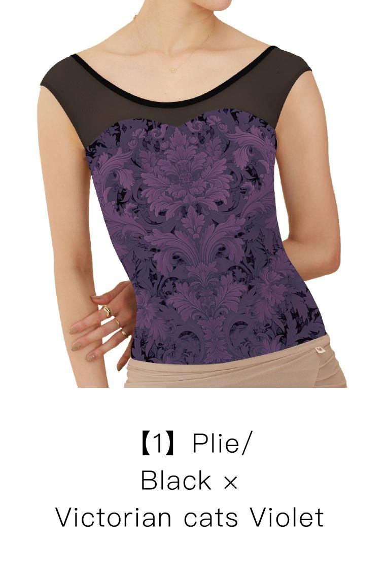 Victorian cats Violet】Sleeve & No sleeve design