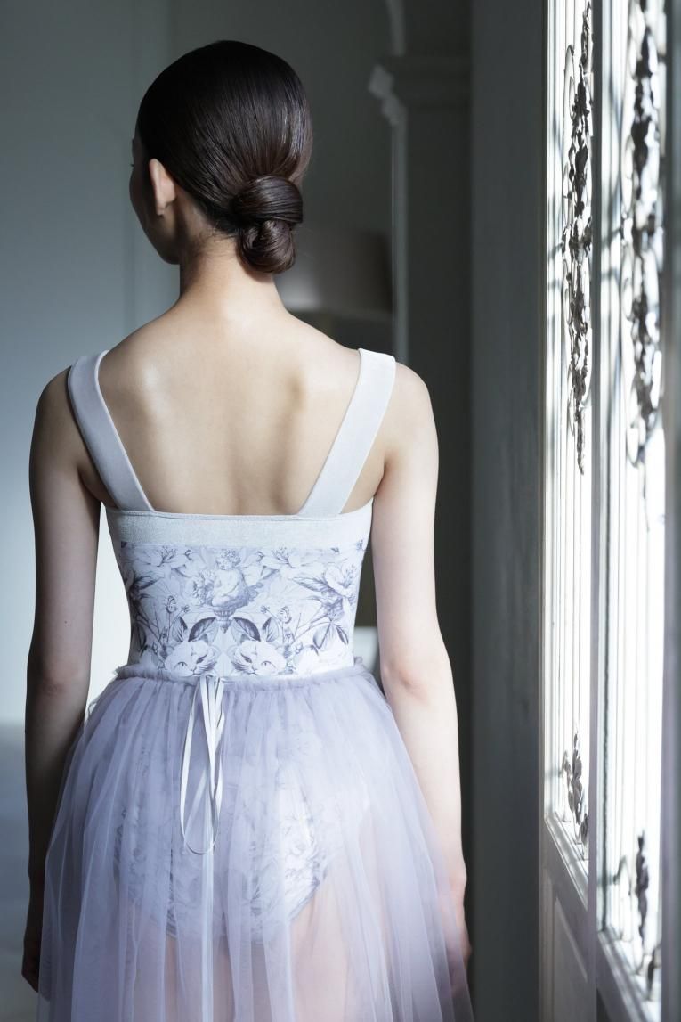 PeoMeow -White dreaming-】Pique design - Balletwear brand unoa