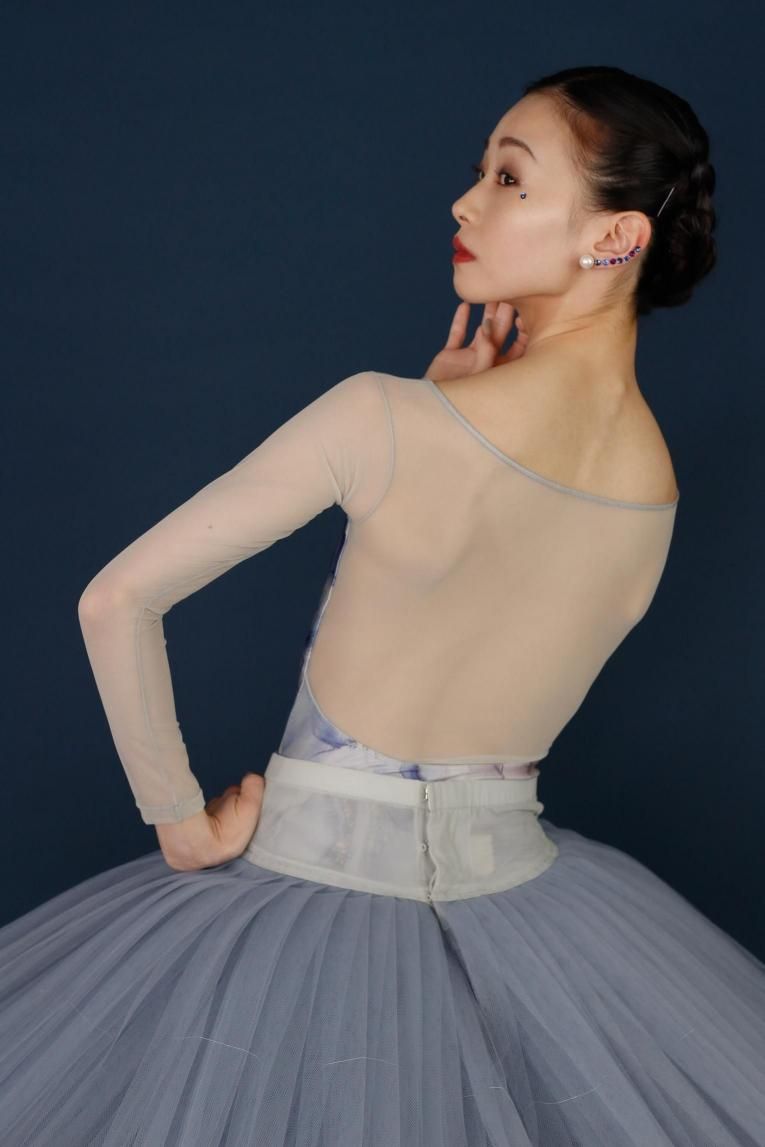 Sapphire marble stone】 Sleeve design - Balletwear brand unoa