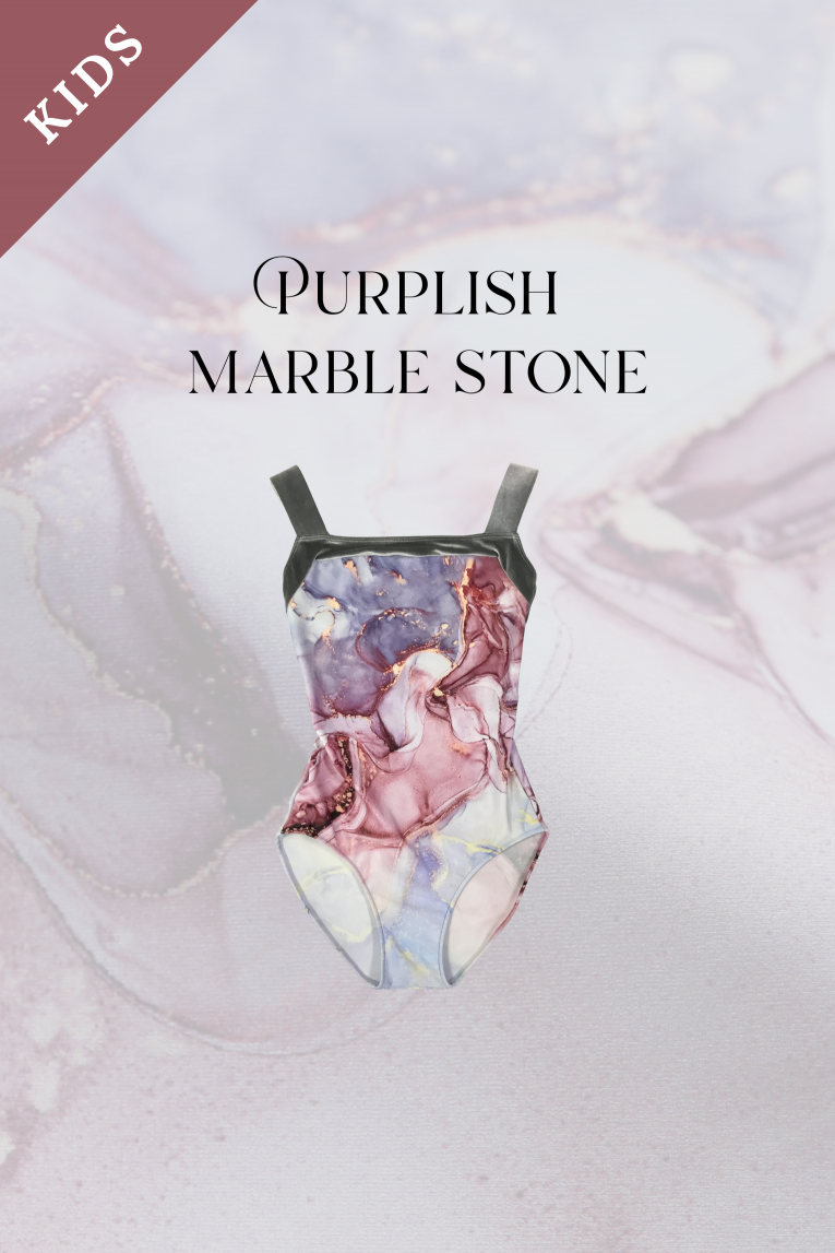【新品】unoa レオタード　Marble stone Marble stone】Sleeve design - Balletwear brand unoa