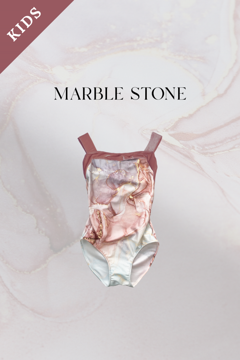 KIDS【Marble stone】 No sleeve design - Balletwear brand unoa