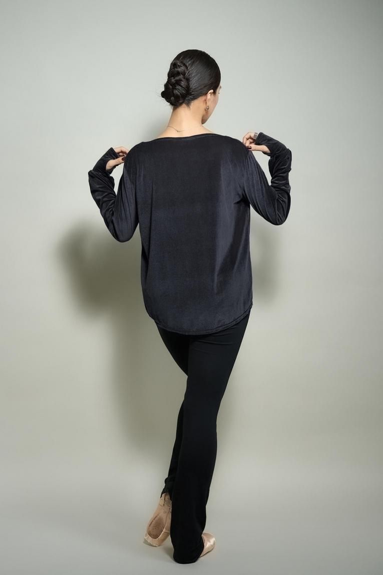 □【Glossy-Air veil-】Velour-Kuro- - Balletwear brand unoa