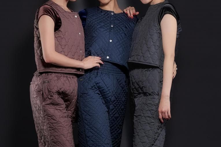 □【Quilted Pants】 Black - Balletwear brand unoa