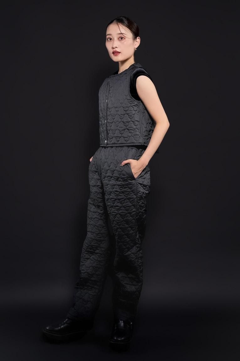 □【Quilted Pants】 Black - Balletwear brand unoa