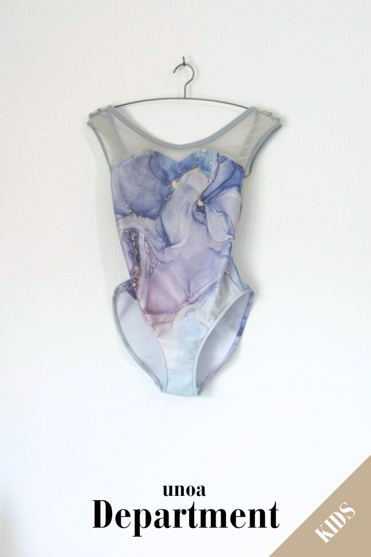【ほぼ新品】unoa レオタード　ブルーグリーン Leotard - Balletwear brand unoa