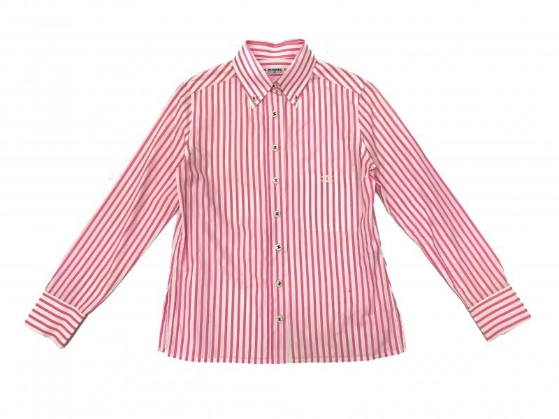 シャネルビンテージストライプシャツ