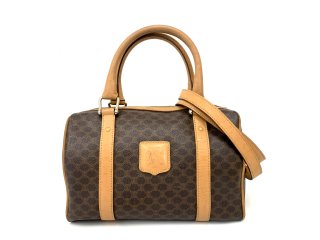 セリーヌ マカダム柄 2wayミニボストンバッグ - ValuE+91 √VINTAGE&ANTIQUE SHOP セール中/新品 セリーヌ ボストン マカダム ハンドバッグ