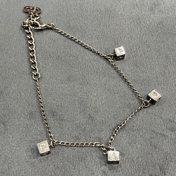 Chr Dior ディオール ダイス モチーフ 2チェーン ブレスレット Chr Dior ディオール ダイス モチーフ 2チェーン ブレスレット