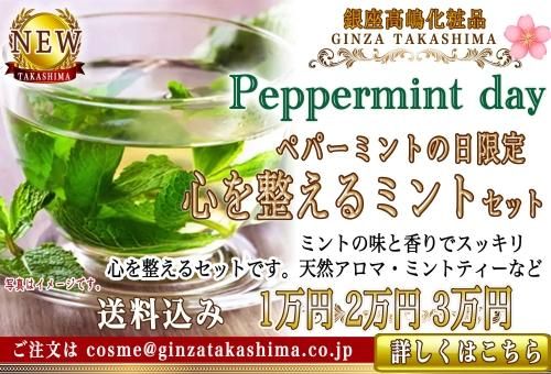 銀座高嶋ミントの日限定 心を整えるペパーミントセット peppermint