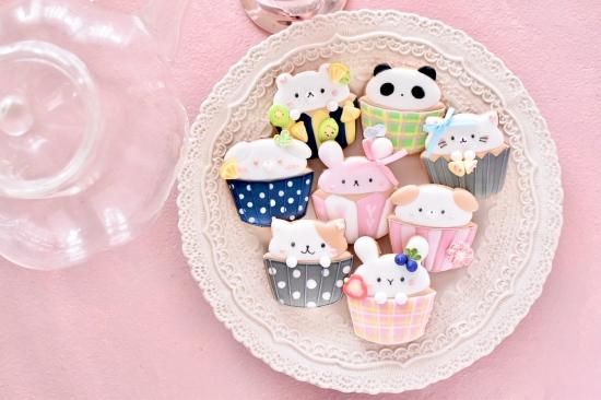 ねこカップケーキ クッキー型 - The Cookie Cutter Land