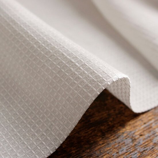 素材/材料イタリア製 高級織物 ストライプ織柄生地 シルバーホワイト