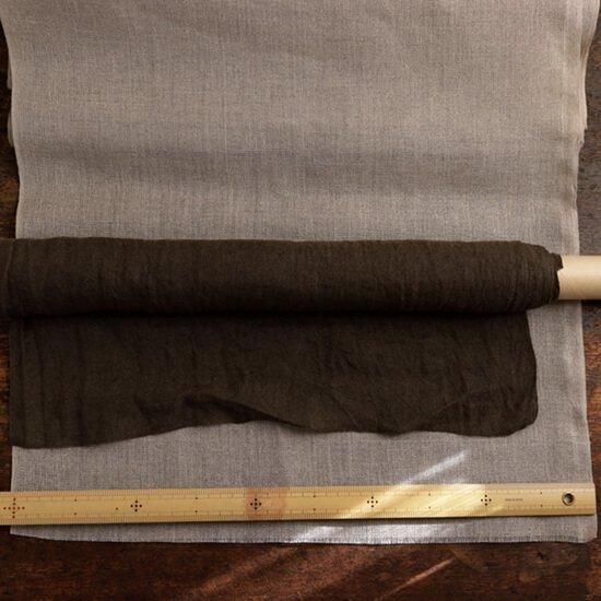 タケミクロス】タケミストールリネン40番手双糸小幅キバタ TL402st-kb