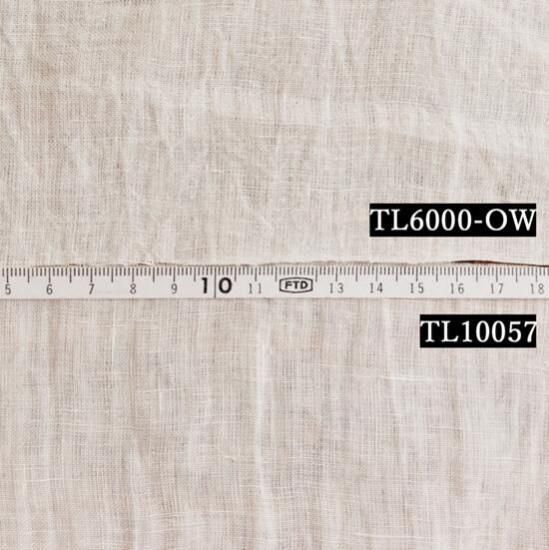 タケミクロス】リネン60番手タンブラー仕上げオフホワイト TL10057