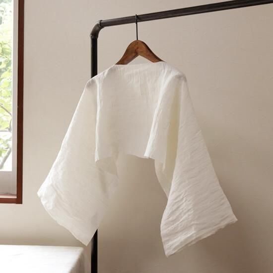 タケミクロス】リネン60番手タンブラー仕上げオフホワイト TL10057