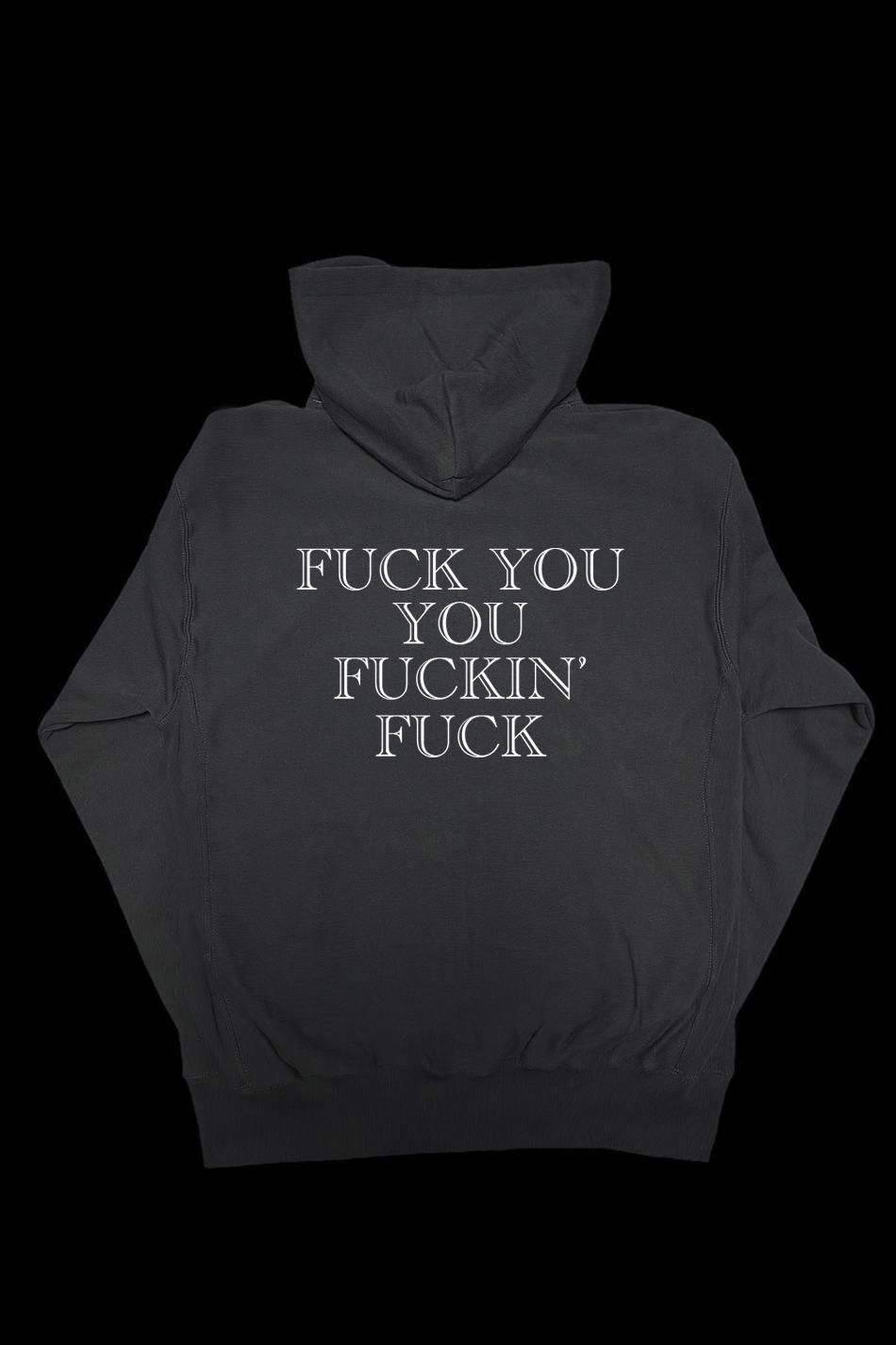FUCK YOU YOU FUCKIN' FUCK ダブルジップパーカーJB24AWP02 FUCK YOU YOU FUCKIN' FUCK ダブルジップパーカーJB24AWP02