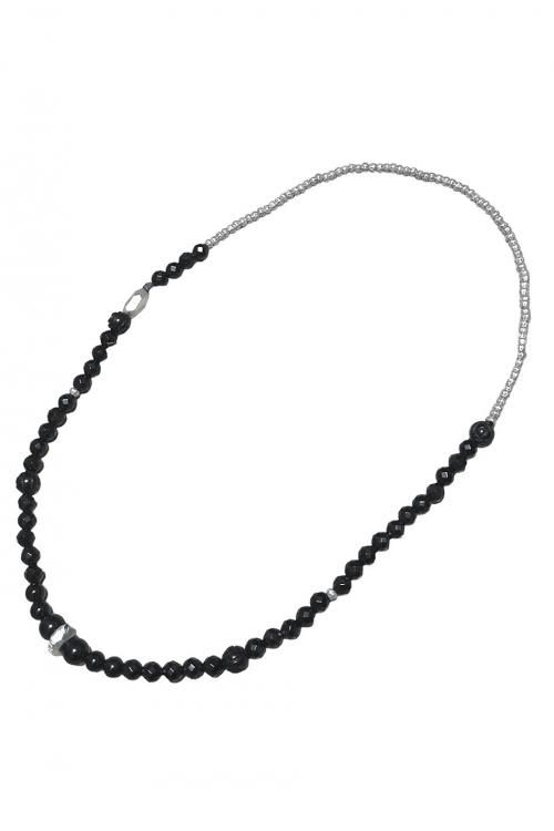 Dirty Karat Stretch Necklace / BLACK DIA
