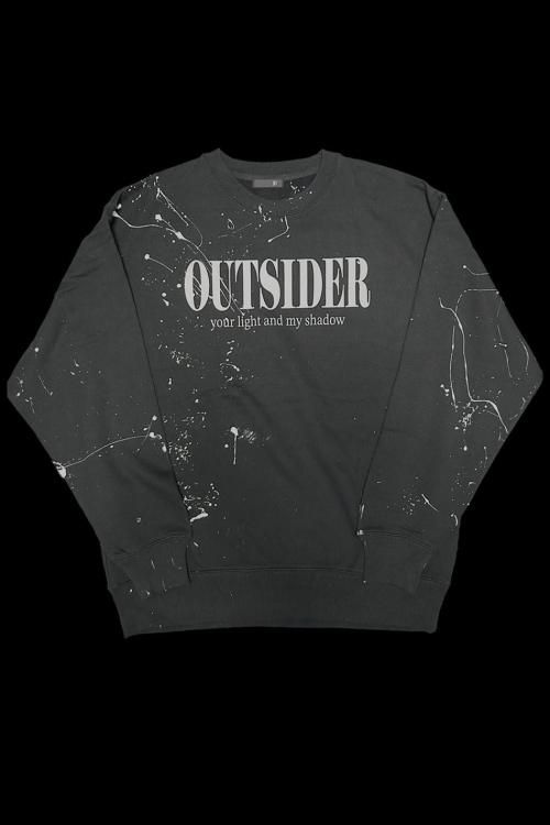 ''OUTSIDER''  Paint Sweat Black