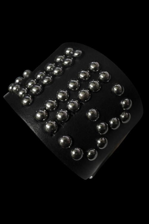 JB LOGO Studs Leather Bracelet 
