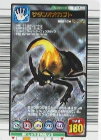 甲虫王者 ムシキング 銀レア No.13 サタンオオカブト 甲虫王者 ムシキング 銀レア No.13 サタンオオカブト