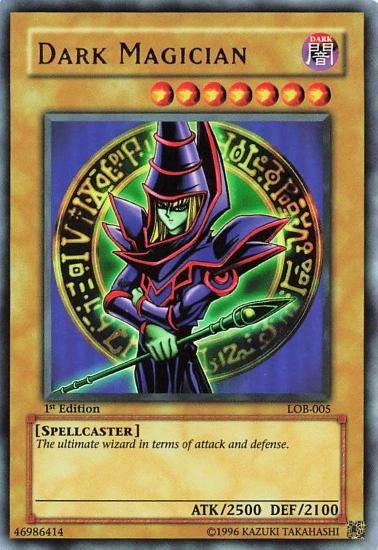 遊戯王 英語版 DARK MAGICIAN ブラック・マジシャン LOB-005