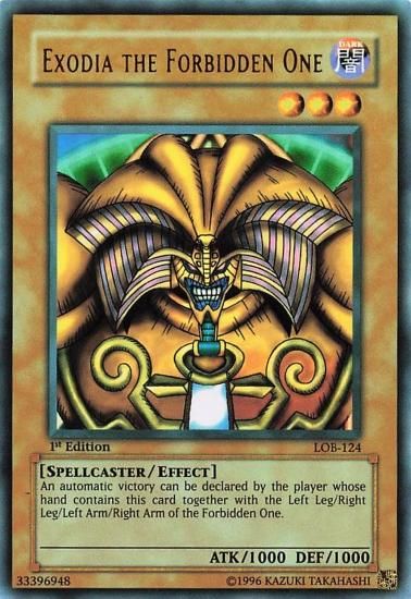 封印されしエクゾディア 英語 　LOB-124 1st 遊戯王 英語版 EXODIA THE FORBIDDEN ONE 封印されしエクゾディア LOB