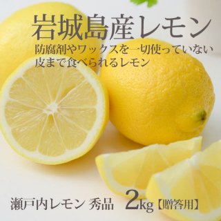 国産 レモン 秀品 2kg 生レモン 2キロ 生レモン 贈答用 防腐剤不使用 皮まで食べられる 一部地域 送料無料