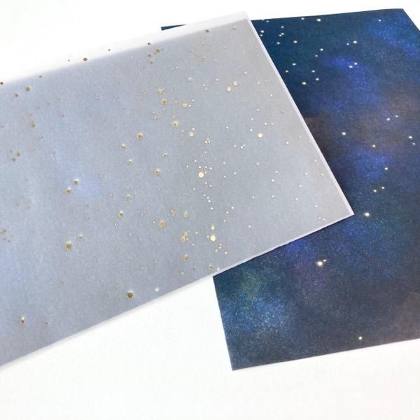 包む オンラインショップ レターセット 夜空と星