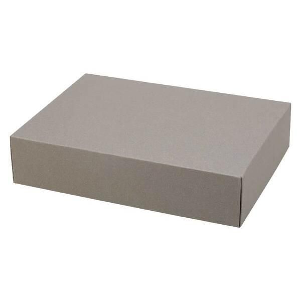 デスク収納 1個入 フタ付きBOX お道具箱 グレー Mサイズ | タブレット デスク収納 1個入 フタ付きBOX お道具箱 グレー Mサイズ | タブレット