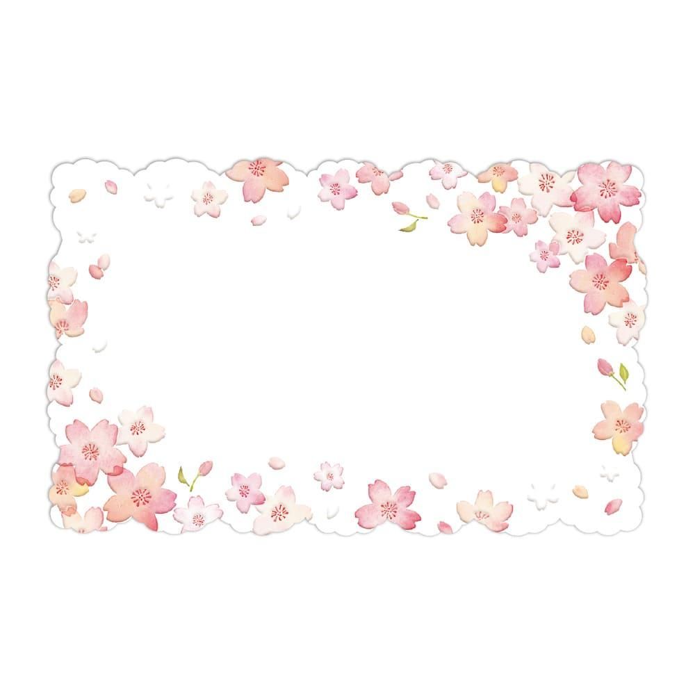 メッセージカード ミニカード 桜ほんのり | 特別感のある名刺