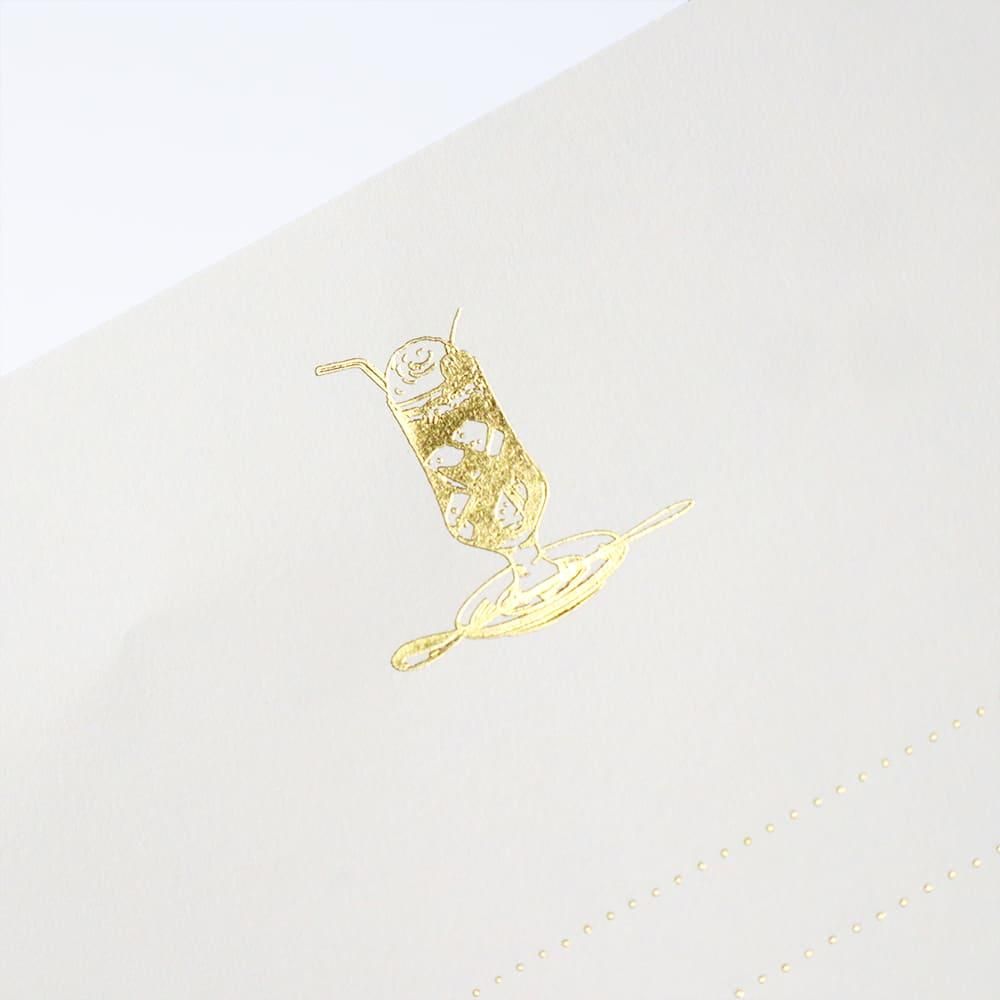 包む オンラインショップ レターセット ワンポイント 箔押し